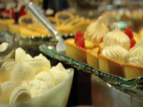 LAS VEGAS STOCK BUFFET DESERT 3 Stock Footage 849341