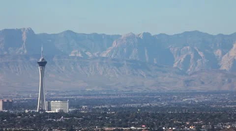 Las Vegas Stratosphere Stock Footage 8975870