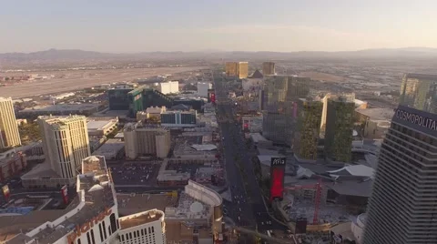 LAS VEGAS STRIP 4K AERIAL FOOTAGE LAS VEGAS DAY Stock Footage 61302053