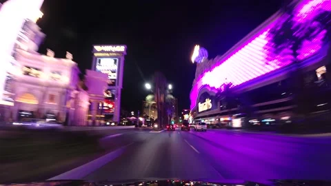 Las Vegas Strip 4K HD Timelapse at night 2021 Stock Footage