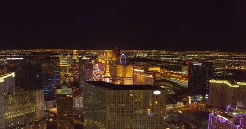 Las Vegas Strip Aerial Stock Footage