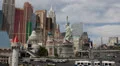 Las Vegas Strip Boulevard New York Hotel Casino Busy Road Car Traffic Passing US HD Footage