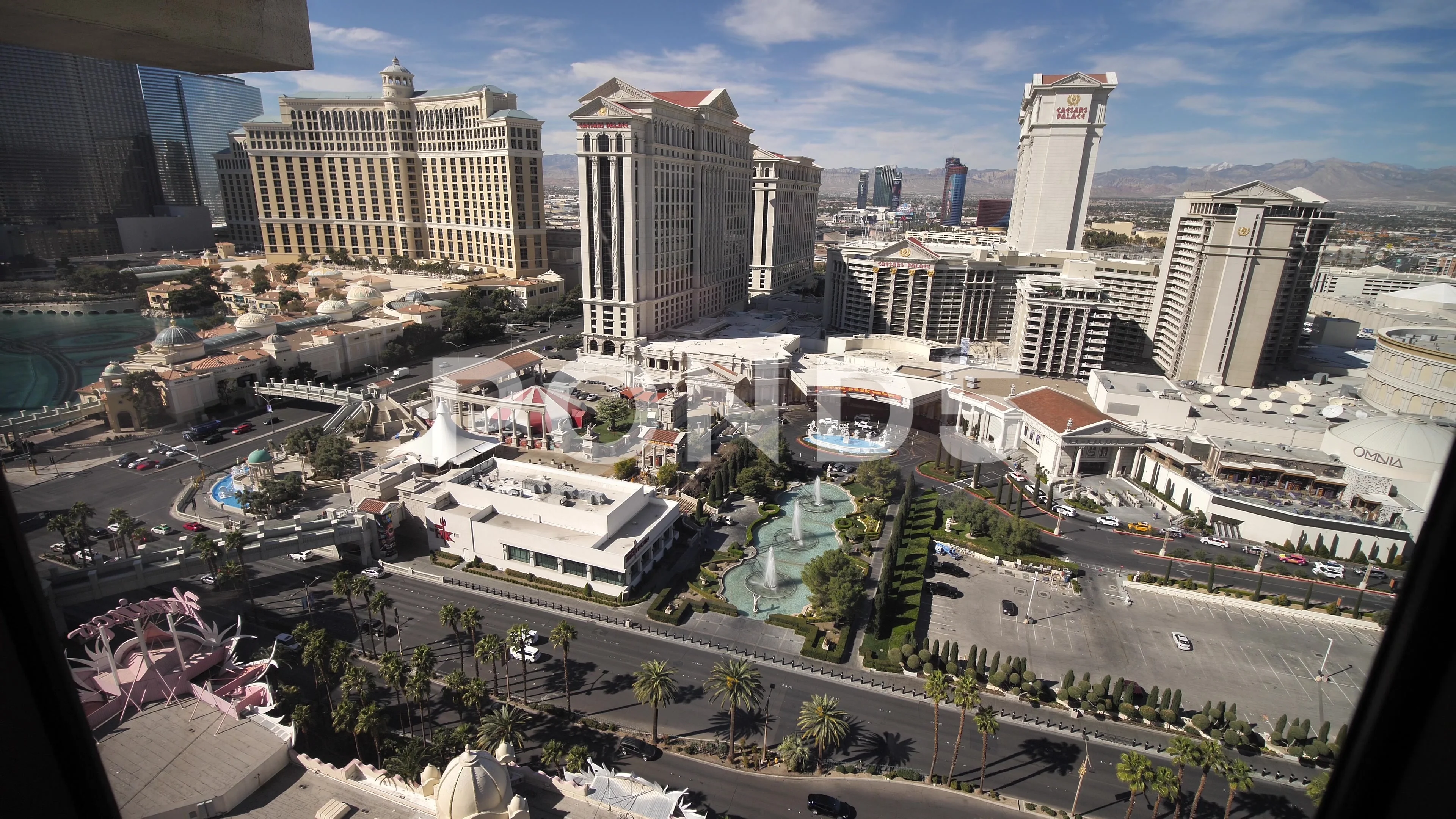 Aerial view caesars palace hotel hi-res stock photography and