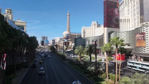 Las Vegas Strip in the Day Stock Footage 334687564