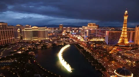 Las Vegas Strip - Dusk Stock Footage