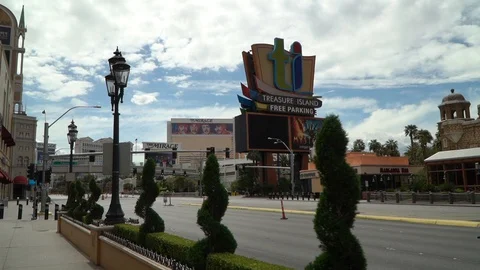 Las Vegas Strip Empty Intersections- Cov... | Stock Video | Pond5