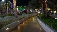Las Vegas Strip Empty Walkways And Street- Covid 19 Stock Footage