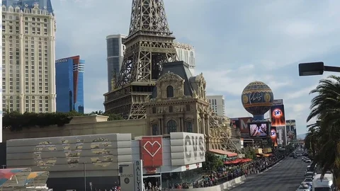 Las Vegas strip Stock Footage 128213611