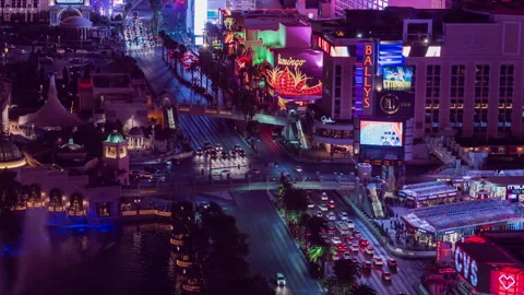 Las Vegas Strip Stock Footage 137822385