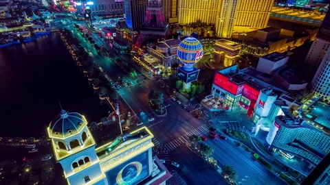 Las Vegas Strip Stock Footage 137823323