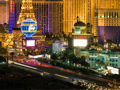Las Vegas Strip - Night 400x300 Stock Footage