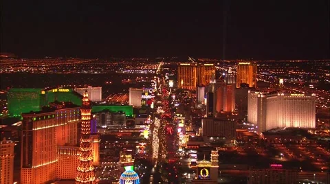 Las Vegas Strip Night | Stock Video | Pond5