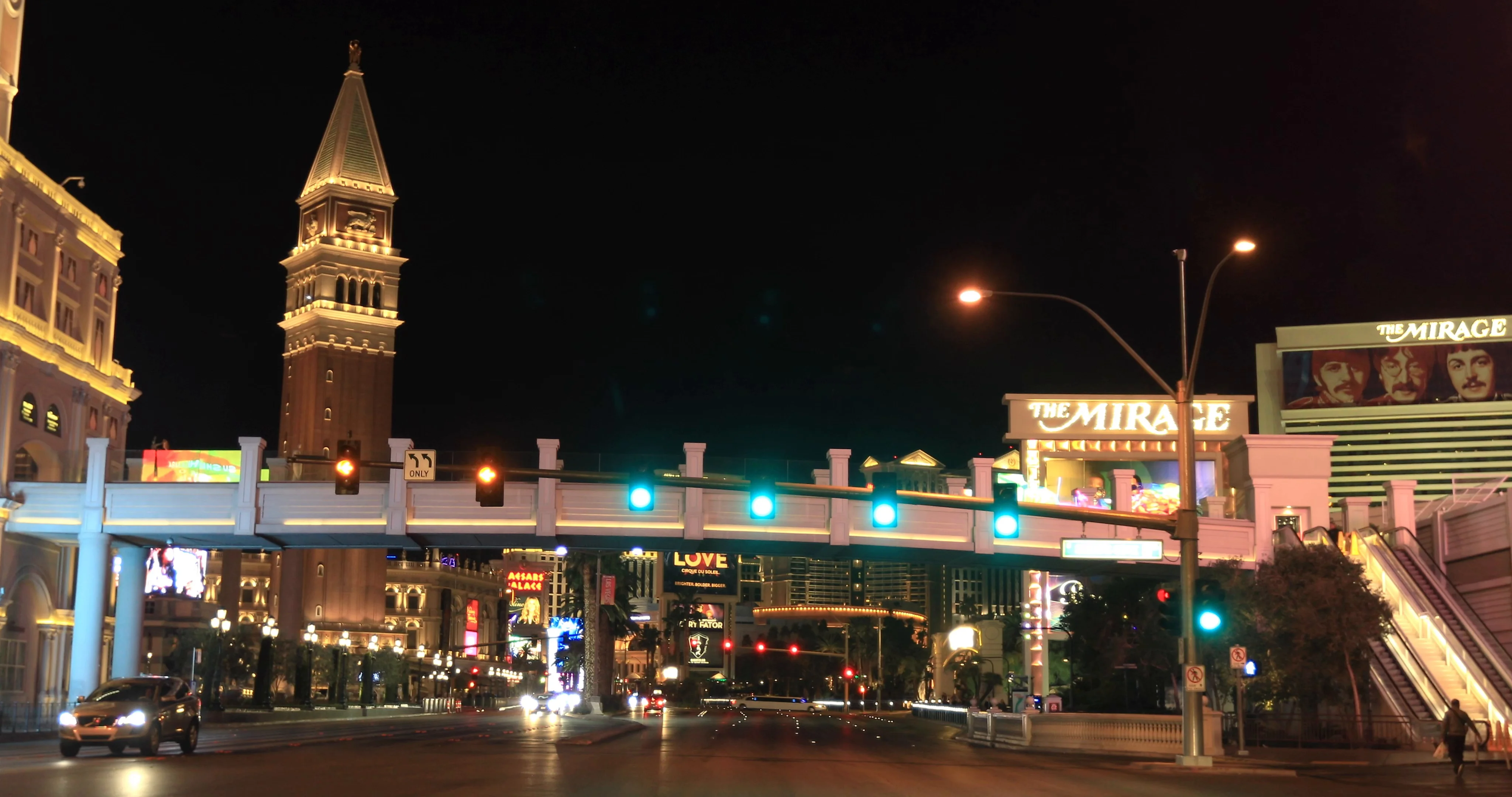 Las Vegas Strip night video