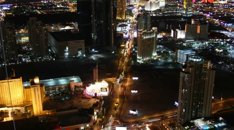 Las Vegas Strip View Stock Footage 1078445