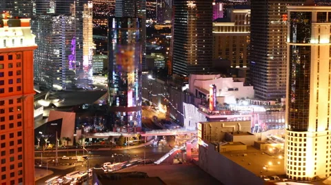 Las Vegas Strip View Stock Footage 1082828