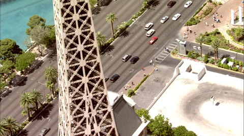 Las Vegas The Strip View Stock Footage 38096015