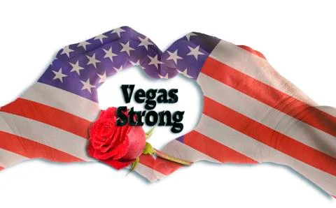 Las Vegas Strong. Foto stock