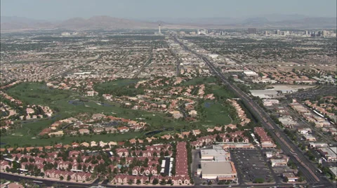 Las Vegas Suburbs Stock Footage 38053351