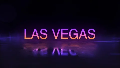 Las Vegas text Stock Footage 101733358