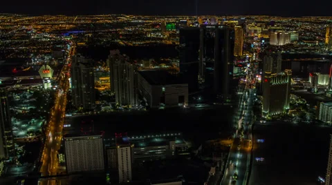 Las Vegas Time Lapse Stunning Pan view Stock Footage 37569341