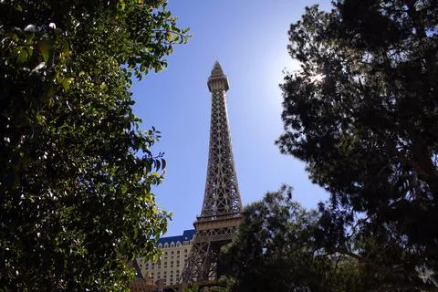 Las Vegas version of Eiffel Tower Stock Photos