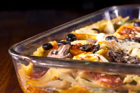 Lasagna casserole Stock-Fotos