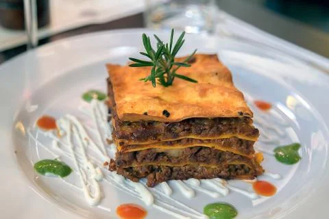 Lasagna from Rome Stock Photos