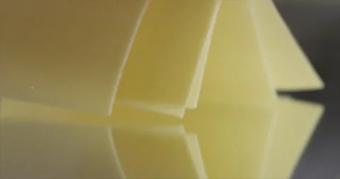 Lasagna sheets fall on a mirror surface Stock Footage 199021881