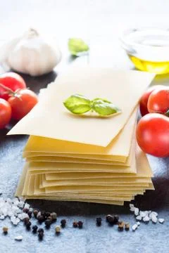 Lasagne concept Stock Photos
