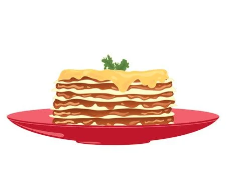 Lasagne Stock Illustration
