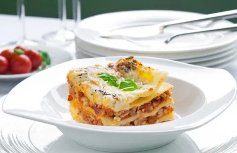 Lasagne Foto stock