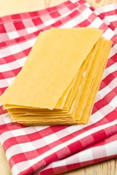 Lasagne sheets Stock Photos