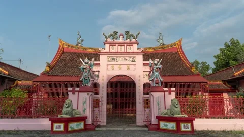 Lasem, Central Java, Indonesia - Gie Yong Historic temple Bio Time Lapse Stock-Footage 152419992