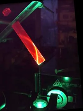 Laser and ruby rod Stock Photos