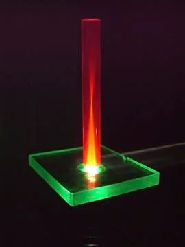 Laser and ruby rod Stock Photos