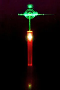 Laser and ruby rod Stock Photos