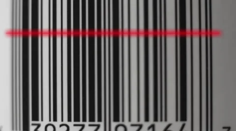 Laser Barcode Scan Stock Footage 56354657