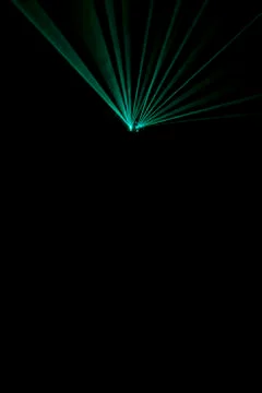 Laser beam  light blue Foto stock