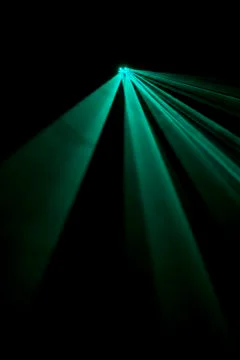 Laser beam light blue Foto stock