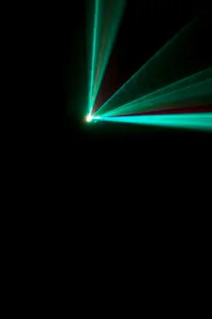 Laser beam light blue Stock Photos