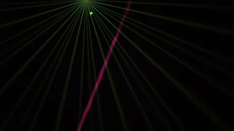 Laser beam light effect on black background. Stock Footage 335531599