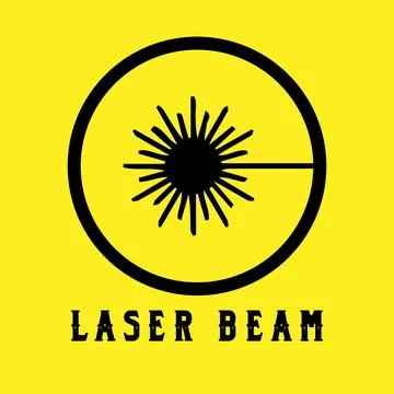 Laser Beam Symbol Stock Illustration