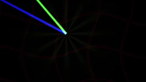 Laser beams intersecting in space. Stock Footage 335113248