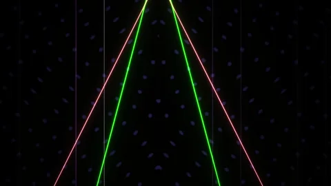 Laser beams intersecting in space. Stock Footage 335962588