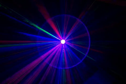 Laser beams Foto stock