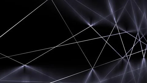 Laser Beams With Reflections 스톡 일러스트