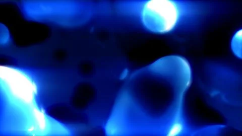 Laser blue limpid diamond balls with intensive shine - abstract 3D rendering Stock Illustration
