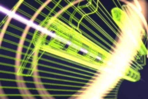 LASER Bot Grid Stock Footage 42425492