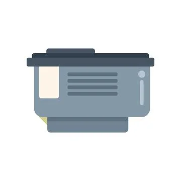 Laser cartridge being inserted into printer for printing Stock Illustration