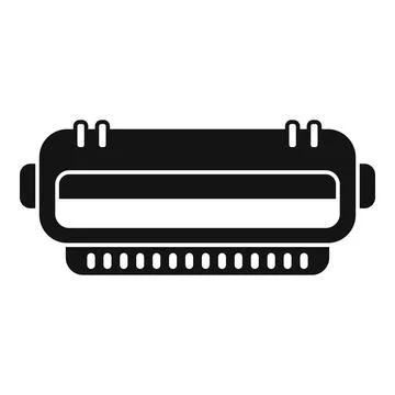 Laser cartridge icon simple vector. Computer device Illustrazione stock